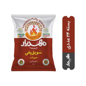 سویق پفی حبوبات با طعم آتشین | کارتن 24 عددی