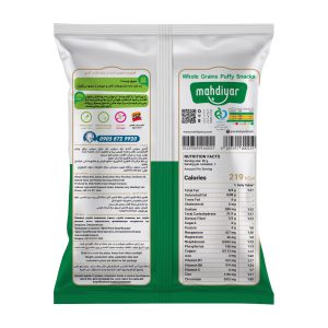 سویق پفی غلات کامل با طعم پیاز و جعفری